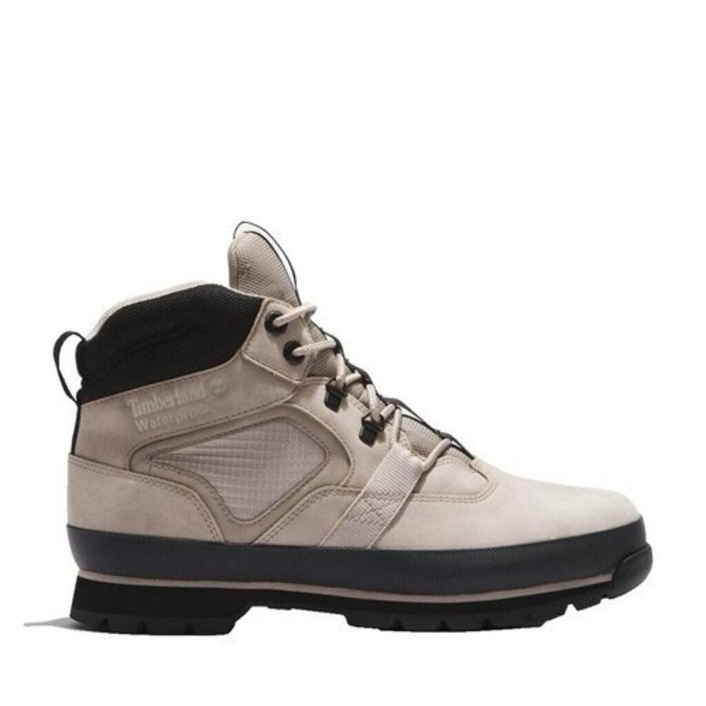 Timberland Euro Hiker Junior‎ Size 4.5 Boys Mid Taupe Nubuck Boots 0A6647